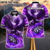 BlueJose Darts Phoenix Fire Bird Theme Customized Name, Team Name 3D Shirt (4 Colors)