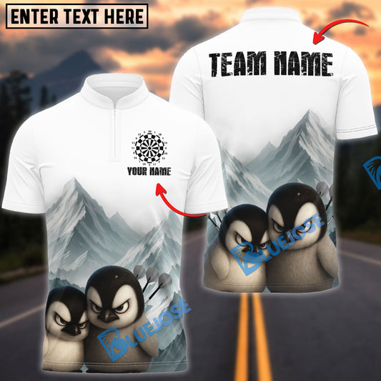 BlueJose Darts Arctic Penguins Chill But Fierce Personalized Name, Team Name Shirt