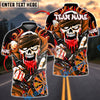 BlueJose Darts Skull Chains Zombie Blood Customized Name, Team Name 3D Shirt (4 Colors)