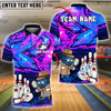 BlueJose Bowling Detective Ball Solving Pin Mystery Customized Name, Team Name 3D Shirt (4 Colors)