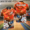 BlueJose Bowling Detective Ball Solving Pin Mystery Customized Name, Team Name 3D Shirt (4 Colors)