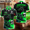 BlueJose Billiards 8-Ball Panther Design Personalized Name Shirt (4 Colors)