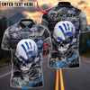 BlueJose Darts Skull Hand Smoke Style Customized Name, Team Name 3D Shirt (4 Colors)