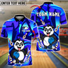 BlueJose Bowling And Pins Panda Cute Angry Graffiti Customized Name, Team Name 3D Shirt (4 Colors)