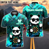 BlueJose Darts Cool Panda Graffiti Style Customized Name, Team Name 3D Shirt (4 Colors)