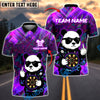 BlueJose Darts Cool Panda Graffiti Style Customized Name, Team Name 3D Shirt (4 Colors)
