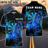 BlueJose Darts Neon Splash Impact Style Multicolor Options Personalized Name Shirt (4 Colors)