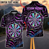 BlueJose Darts Holographic Webboard Style Multicolor Options Personalized Name Shirt (4 Colors)