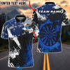 BlueJose Darts Dartboard Paint Splash Multicolor Options Personalized Name Shirt (4 Colors)