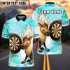 BlueJose Darts Reindeer Christmas Dartboard Winter Personalized Name, Team Name Unisex Shirt (4 Colors)