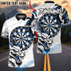 BlueJose Darts Dragon Dartboard Strike Multicolor Options Personalized Name Shirt (4 Colors)