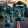 BlueJose Darts Graffiti Bear Dartboard Neon Splash Multicolor Options Personalized Name Shirt (4 Colors)