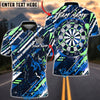 BlueJose Darts Abstract Strike Style Multicolor Options Personalized Name Shirt (4 Colors)