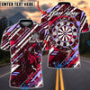 BlueJose Darts Abstract Strike Style Multicolor Options Personalized Name Shirt (4 Colors)