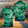 BlueJose Bowling And Pins Punisher Skull Phantom Strike Customized Name, Team Name 3D Shirt (4 Colors)