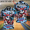 BlueJose Bowling And Pins Rabbit Graffiti Customized Name, Team Name 3D Shirt (4 Colors)