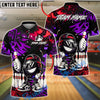 BlueJose Bowling And Pins Graffiti Funny Character Star Mark Customized Name, Team Name 3D Shirt (4 Colors)