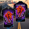 BlueJose Darts Charging Bull Explosion Dartboard Multicolor Options Personalized Name Shirt (4 Colors)