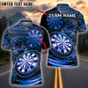BlueJose Darts Bullseye Tribal Personalized Name, Team Name Shirt (4 Colors)