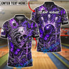 BlueJose Bowling And Pins Gothic Skull Butterfly Lightning Customized Name, Team Name 3D Shirt (4 Colors)