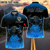 BlueJose Darts Bull Demon Fire Beast Customized Name, Team Name 3D Shirt (4 Colors)