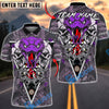 BlueJose Darts Skull Snake Dartboard Target Gothic Style Multicolor Options Personalized Name Shirt (4 Colors)