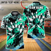BlueJose Bowling And Pins Strike Explosion Urban Graffiti Customized Name, Team Name 3D Shirt (6 Colors)
