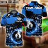 BlueJose Billiards Ball 8 Grunge And Abstract Pattern Personalized Name, Team Name Unisex Shirt (4 Colors)