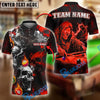 BlueJose Billiards Grim Reaper Skull Storm Personalized Name Shirt (4 Colors)