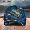BlueJose Fishing Heartbeat Hook Pattern Personalized Cap (13 Breeds)