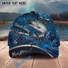 BlueJose Fishing Heartbeat Hook Pattern Personalized Cap (13 Breeds)