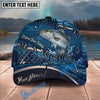 BlueJose Fishing Heartbeat Hook Pattern Personalized Cap (13 Breeds)