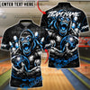BlueJose Bowling & Pins Angry Gorilla Power Graphic Customized Name, Team Name 3D Shirt (4 Colors)