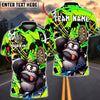 BlueJose Darts Funny Gorilla Character Dartboard Graffiti Multicolor Options Personalized Name Shirt (4 Colors)