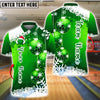 BlueJose Bowling And Pins Snowflake Christmas Customized Name, Team Name 3D Shirt (4 Colors)