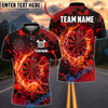 BlueJose Darts Dartboard Splash Water Effect Design Personalized Name, Team Name Unisex Shirt (4 Colors)