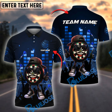BlueJose Darts Target Hero Night Club Personalized Name, Team Name Shirt (4 Colors)