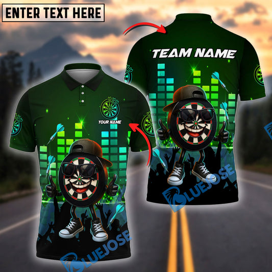 BlueJose Darts Target Hero Night Club Personalized Name, Team Name Shirt (4 Colors)