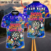 BlueJose Darts Never Give Up Dartboard Cartoon Graffiti Multicolor Options Personalized Name Shirt (4 Colors)