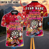 BlueJose Darts Never Give Up Dartboard Cartoon Graffiti Multicolor Options Personalized Name Shirt (4 Colors)