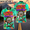 BlueJose Darts Never Give Up Dartboard Cartoon Fukin Graffiti Multicolor Options Personalized Name Shirt (4 Colors)