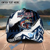 BlueJose Fishing Patriotic Hooked On Freedom Graphic Personalized Name Classic 3D Cap Personalized Cap (13 Breeds)