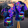 BlueJose Darts Neon Lips Smoke Psychedelic Personalized Name, Team Name Unisex Shirt (4 Colors)