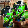 BlueJose Billiards 8-Ball Explosive Fire Effect Personalized Name, Team Name Unisex Shirt (6 Colors)