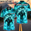 BlueJose Darts Werewolf Purple Electric Storm Multicolor Options Personalized Name Shirt (4 Colors)