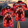BlueJose Darts Werewolf Purple Electric Storm Multicolor Options Personalized Name Shirt (4 Colors)