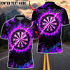 BlueJose Darts Fire Flames Lightning Multicolor Options Personalized Name Shirt (4 Colors)