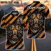 BlueJose Darts Tiger Black Stripes Multicolor Options Personalized Name Shirt (4 Colors)