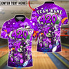 BlueJose Bowling 420 Bear Smoke Art Customized Name, Team Name 3D Shirt (4 Colors)