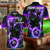 BlueJose Billiards 8 Ball Electric Panther Lightning Personalized Name, Team Name Shirt (6 Colors)